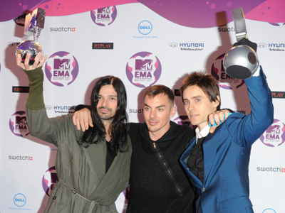 30 Seconds to Mars стали обладателями двух наград EMA 2011 Best Alternative и Best World Stage